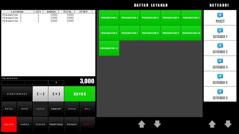 Software Aplikasi Kasir Repstart System Salon / SPA