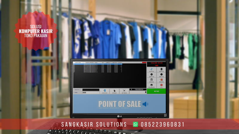 Jual Paket Komputer Kasir Toko Pakaian dan Aplikasi Kasir Toko Pakaian