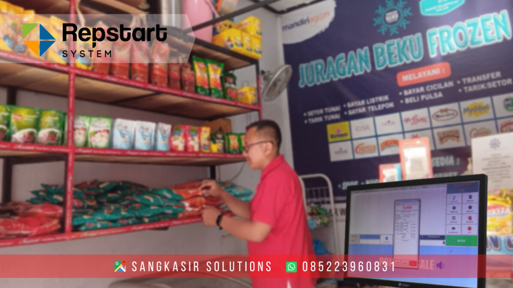 Jual Komputer Kasir Toko Frozen Food di Toko Juragan Beku Frozen Food Pasar Rajapolah Tasikmalaya. Gratis instalasi dan training penggunaan aplikasi kasir Toko Frozen Food