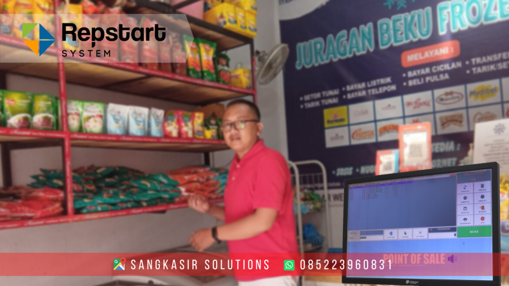 Jual Komputer Kasir Toko Frozen Food di Toko Juragan Beku Frozen Food Pasar Rajapolah Tasikmalaya. Gratis instalasi dan training penggunaan aplikasi kasir Toko Frozen Food