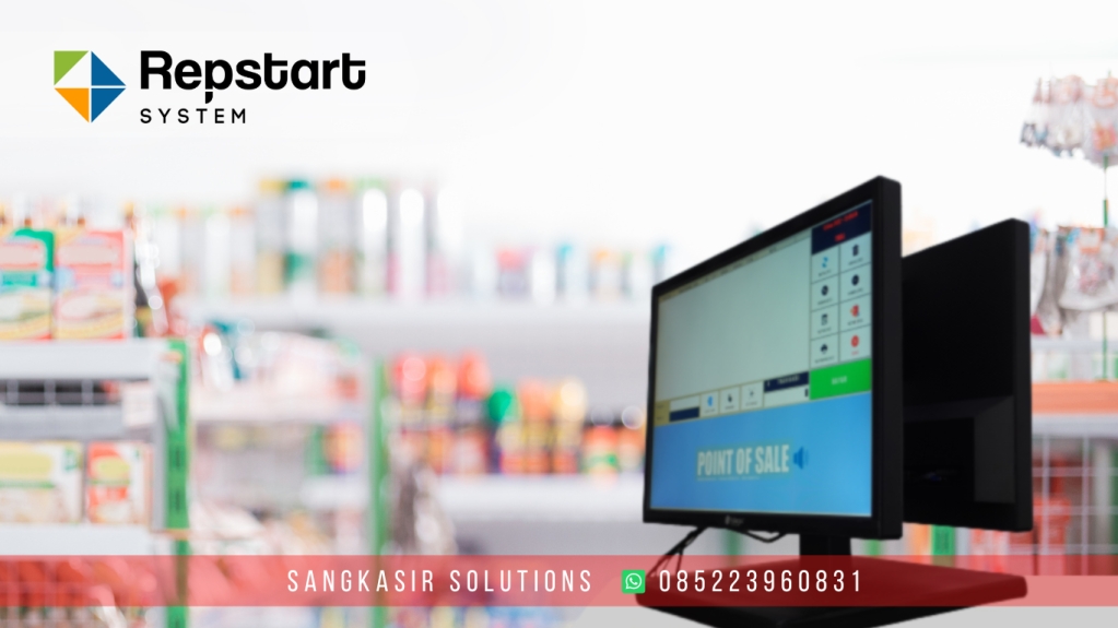 Jual Paket Komputer Kasir Dual Display untuk Minimarket dan Aplikasi Kasir Repstart System Retail yang support dual display