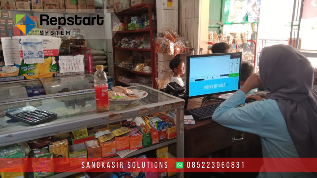Sangkasir Solutions Cirebon Jual Paket Komputer Kasir Toko Kelontong dan Aplikasi Kasir Toko Kelontong di Toko Isna Jl. Raya Majakerta Balongan, Indramayu
