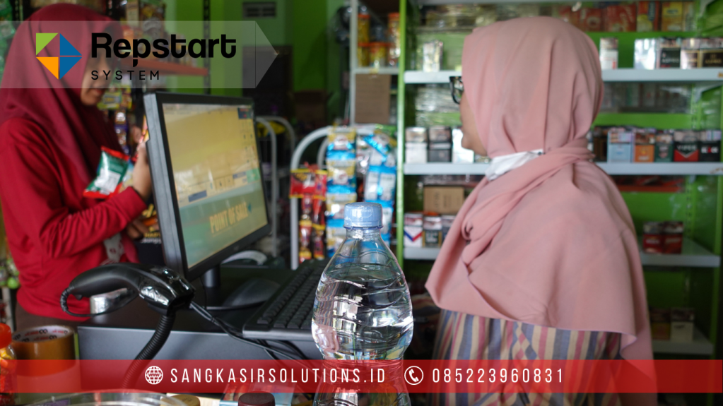 Sangkasir Solutions solusinya mesin kasir / komputer kasir dengan aplikasi program kasir Repstart System yang murah, mudah digunakan dan free instalasi training di Jogja, Bantul, Sleman, Kulonprogo, Gunungkidul, Magelang, Tasikmalaya, Cirebon, Bogor, Nganjuk