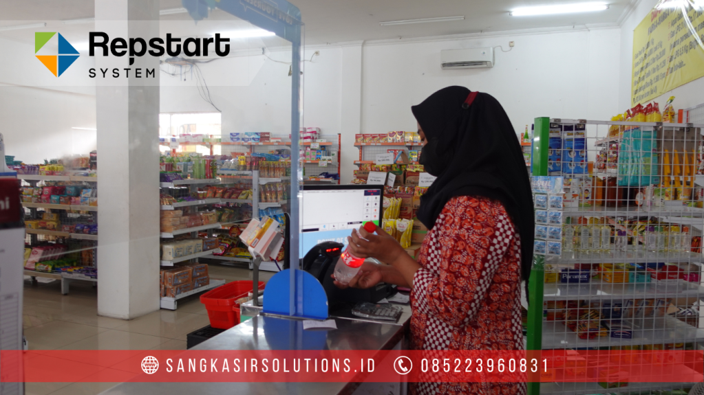 Sangkasir Solutions solusinya mesin kasir / komputer kasir dengan aplikasi program kasir Repstart System yang murah, mudah digunakan dan free instalasi training di Jogja, Bantul, Sleman, Kulonprogo, Gunungkidul, Magelang, Tasikmalaya, Cirebon, Bogor, Nganjuk