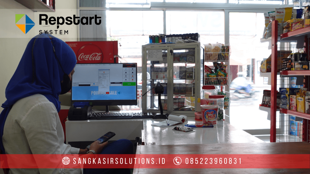 Sangkasir Solutions solusinya mesin kasir / komputer kasir dengan aplikasi program kasir Repstart System yang murah, mudah digunakan dan free instalasi training di Jogja, Bantul, Sleman, Kulonprogo, Gunungkidul, Magelang, Tasikmalaya, Cirebon, Bogor, Nganjuk