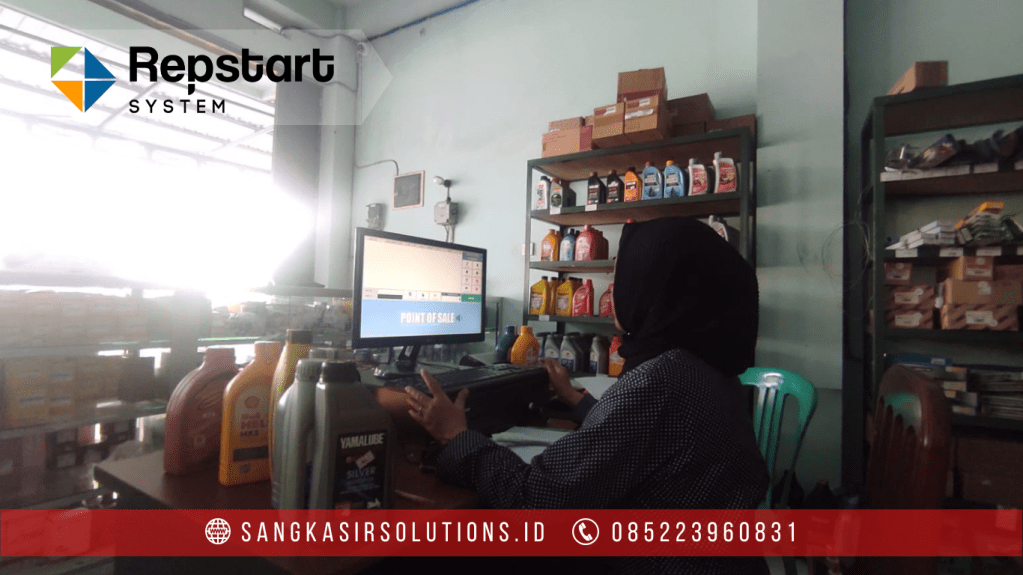 Sangkasir Solutions solusinya mesin kasir / komputer kasir dengan aplikasi program kasir Repstart System yang murah, mudah digunakan dan free instalasi training di Jogja, Bantul, Sleman, Kulonprogo, Gunungkidul, Magelang, Tasikmalaya, Cirebon, Bogor, Nganjuk