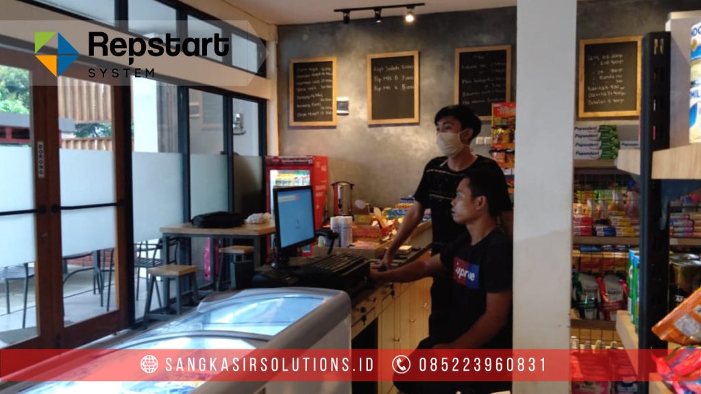 Sangkasir Solutions solusinya mesin kasir / komputer kasir dengan aplikasi program kasir Repstart System yang murah, mudah digunakan dan free instalasi training di Jogja, Bantul, Sleman, Kulonprogo, Gunungkidul, Magelang, Tasikmalaya, Cirebon, Bogor, Nganjuk