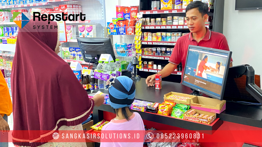 Sangkasir Solutions solusinya mesin kasir / komputer kasir dengan aplikasi program kasir Repstart System yang murah, mudah digunakan dan free instalasi training di Jogja, Bantul, Sleman, Kulonprogo, Gunungkidul, Magelang, Tasikmalaya, Cirebon, Bogor, Nganjuk