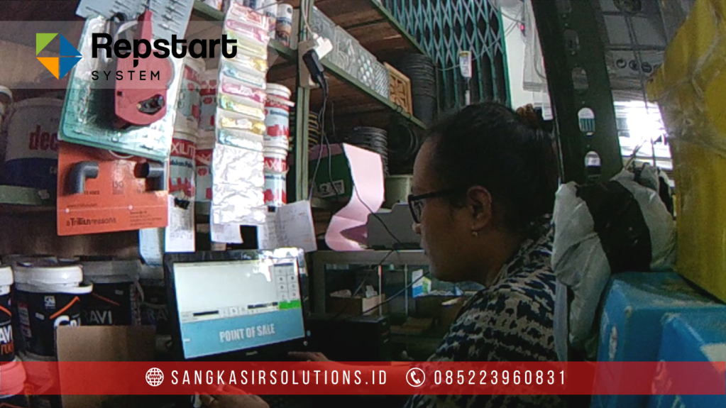 Sangkasir Solutions solusinya mesin kasir / komputer kasir dengan aplikasi program kasir Repstart System yang murah, mudah digunakan dan free instalasi training di Jogja, Bantul, Sleman, Kulonprogo, Gunungkidul, Magelang, Tasikmalaya, Cirebon, Bogor, Nganjuk