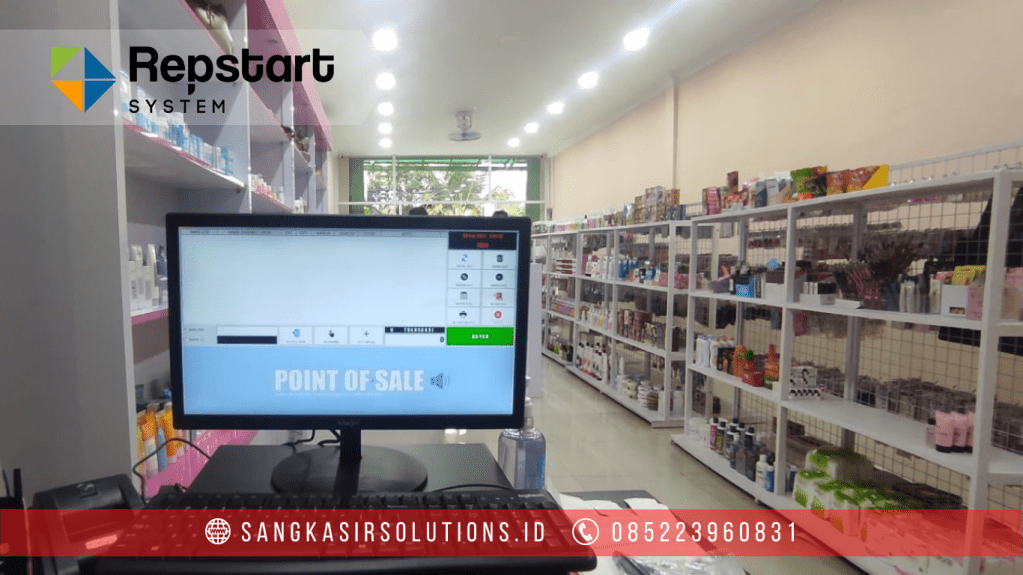 Sangkasir Solutions solusinya mesin kasir / komputer kasir dengan aplikasi program kasir Repstart System yang murah, mudah digunakan dan free instalasi training di Jogja, Bantul, Sleman, Kulonprogo, Gunungkidul, Magelang, Tasikmalaya, Cirebon, Bogor, Nganjuk