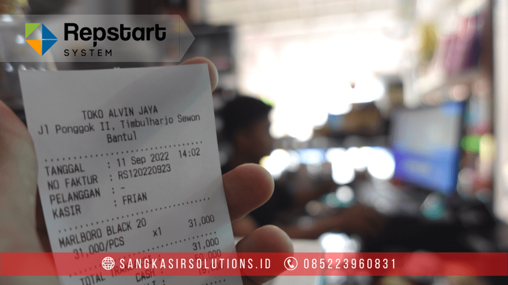 Sangkasir Solutions solusinya mesin kasir / komputer kasir dengan aplikasi program kasir Repstart System yang murah, mudah digunakan dan free instalasi training di Jogja, Bantul, Sleman, Kulonprogo, Gunungkidul, Magelang, Tasikmalaya, Cirebon, Bogor, Nganjuk