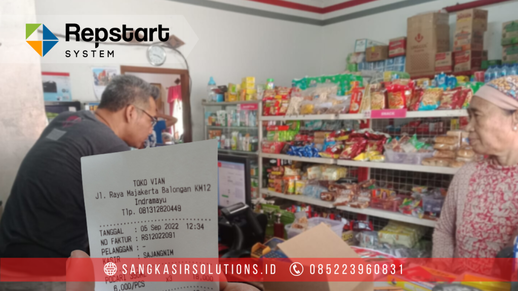 Sangkasir Solutions solusinya mesin kasir / komputer kasir dengan aplikasi program kasir Repstart System yang murah, mudah digunakan dan free instalasi training di Jogja, Bantul, Sleman, Kulonprogo, Gunungkidul, Magelang, Tasikmalaya, Cirebon, Bogor, Nganjuk