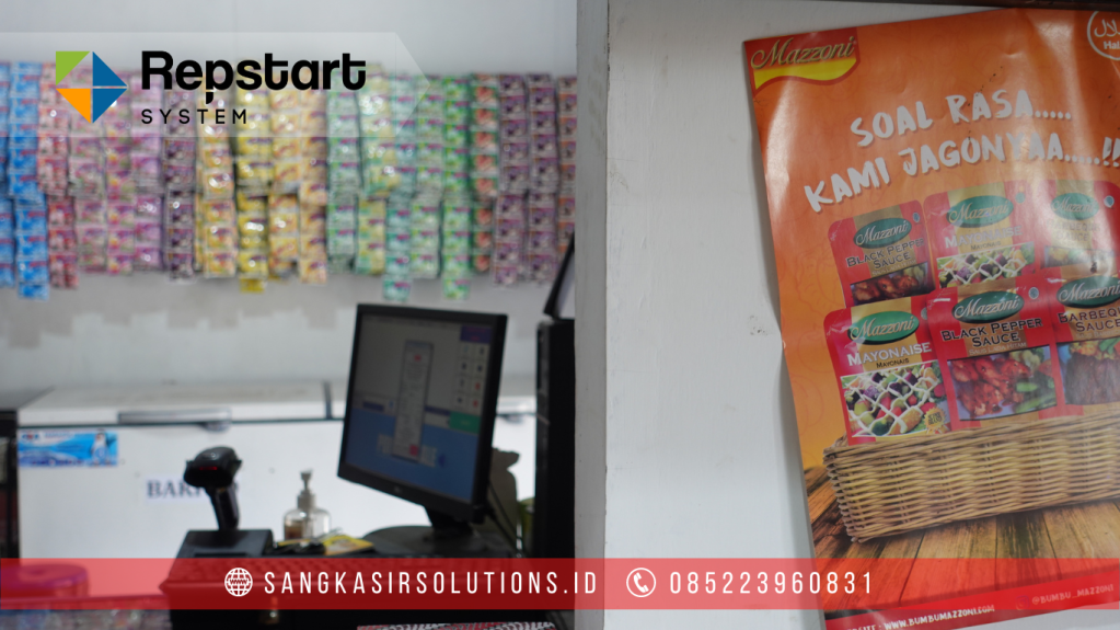 Sangkasir Solutions solusinya mesin kasir / komputer kasir dengan aplikasi program kasir Repstart System yang murah, mudah digunakan dan free instalasi training di Jogja, Bantul, Sleman, Kulonprogo, Gunungkidul, Magelang, Tasikmalaya, Cirebon, Bogor, Nganjuk