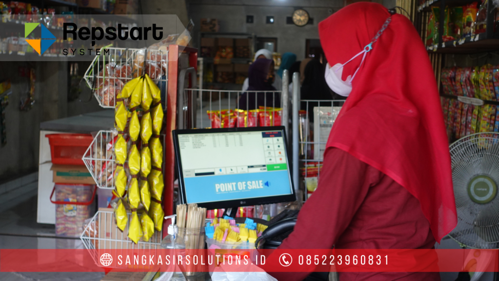 Sangkasir Solutions solusinya mesin kasir / komputer kasir dengan aplikasi program kasir Repstart System yang murah, mudah digunakan dan free instalasi training di Jogja, Bantul, Sleman, Kulonprogo, Gunungkidul, Magelang, Tasikmalaya, Cirebon, Bogor, Nganjuk
