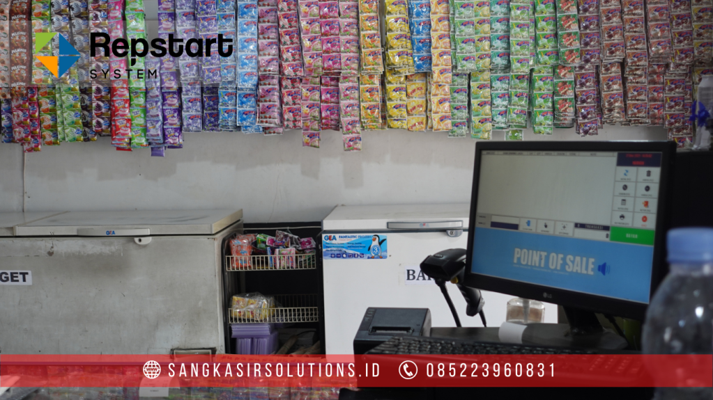 Sangkasir Solutions solusinya mesin kasir / komputer kasir dengan aplikasi program kasir Repstart System yang murah, mudah digunakan dan free instalasi training di Jogja, Bantul, Sleman, Kulonprogo, Gunungkidul, Magelang, Tasikmalaya, Cirebon, Bogor, Nganjuk