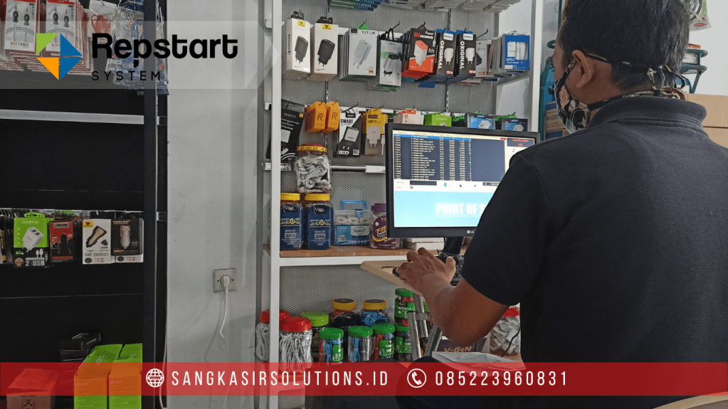 Sangkasir Solutions solusinya mesin kasir / komputer kasir dengan aplikasi program kasir Repstart System yang murah, mudah digunakan dan free instalasi training di Jogja, Bantul, Sleman, Kulonprogo, Gunungkidul, Magelang, Tasikmalaya, Cirebon, Bogor, Nganjuk