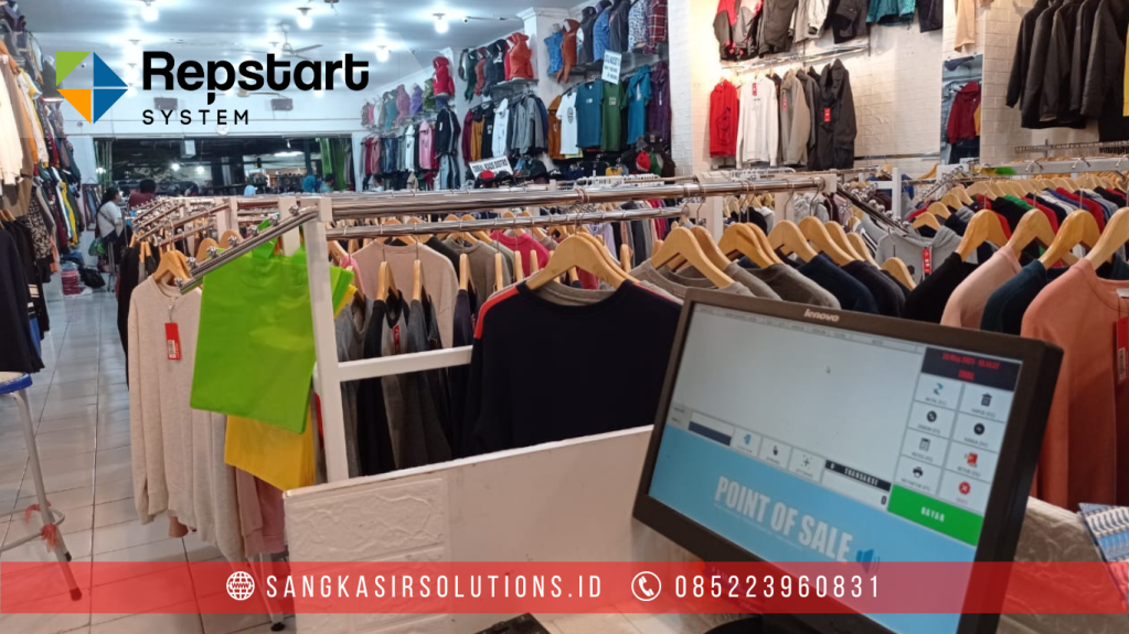 Sangkasir Solutions solusinya mesin kasir / komputer kasir dengan aplikasi program kasir Repstart System yang murah, mudah digunakan dan free instalasi training di Jogja, Bantul, Sleman, Kulonprogo, Gunungkidul, Magelang, Tasikmalaya, Cirebon, Bogor, Nganjuk