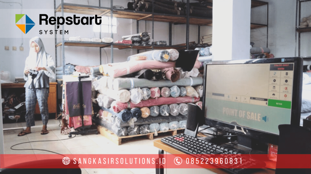 Sangkasir Solutions solusinya mesin kasir / komputer kasir dengan aplikasi program kasir Repstart System yang murah, mudah digunakan dan free instalasi training di Jogja, Bantul, Sleman, Kulonprogo, Gunungkidul, Magelang, Tasikmalaya, Cirebon, Bogor, Nganjuk