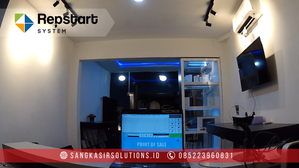 Sangkasir Solutions solusinya mesin kasir / komputer kasir dengan aplikasi program kasir Repstart System yang murah, mudah digunakan dan free instalasi training di Jogja, Bantul, Sleman, Kulonprogo, Gunungkidul, Magelang, Tasikmalaya, Cirebon, Bogor, Nganjuk