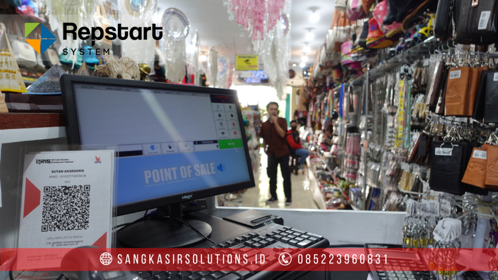 Sangkasir Solutions solusinya mesin kasir / komputer kasir dengan aplikasi program kasir Repstart System yang murah, mudah digunakan dan free instalasi training di Jogja, Bantul, Sleman, Kulonprogo, Gunungkidul, Magelang, Tasikmalaya, Cirebon, Bogor, Nganjuk