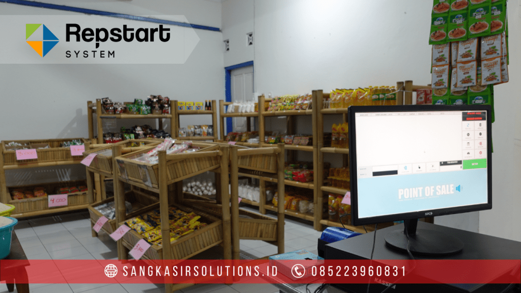 Sangkasir Solutions solusinya mesin kasir / komputer kasir dengan aplikasi program kasir Repstart System yang murah, mudah digunakan dan free instalasi training di Jogja, Bantul, Sleman, Kulonprogo, Gunungkidul, Magelang, Tasikmalaya, Cirebon, Bogor, Nganjuk