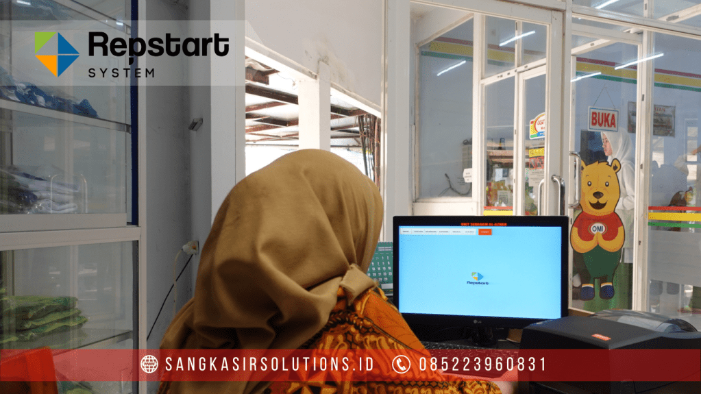 Penggunaan Komputer Kasir / Mesin Kasir dengan Program Software Aplikasi Kasir Repstart System di Unit Seragam Al-Azhar Sleman Yogyakarta. Sangkasir Solutions Yogyakarta solusinya Komputer Kasir, Mesin Kasir, Paket Kasir, Alat Kasir, Program Kasir, Software Kasir, Aplikasi Kasir di Jogja, Sleman, Bantul dan sekitarnya