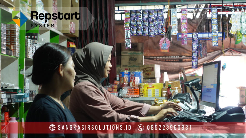 Sangkasir Solutions melayani pemasangan Komputer Kasir dan Program Software Aplikasi Kasir Repstart System untuk Toko Grosir Sembako dan jenis usaha lainnya di Yogyakarta (Jogja, Sleman, Bantul, Kulonprogo, Gunungkidul), Magelang, Tasikmalaya, Garut, Bogor, Cirebon, Surabaya seperti penggunaan Komputer Kasir / Mesin Kasir dengan Program Software Aplikasi Kasir Repstart System di Toko Grosir Parjiyanto Berbah Sleman Yogyakarta
