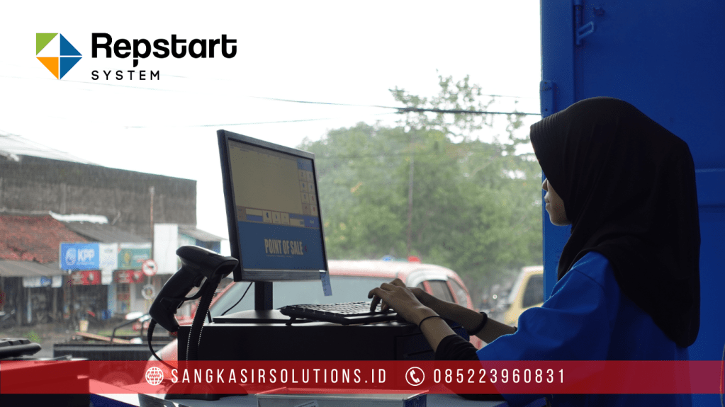 Sangkasir Solutions solusinya mesin kasir / komputer kasir dengan aplikasi program kasir Repstart System yang murah, mudah digunakan dan free instalasi training di Jogja, Bantul, Sleman, Kulonprogo, Gunungkidul, Magelang, Tasikmalaya, Cirebon, Bogor, Nganjuk