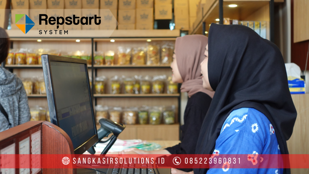 Sangkasir Solutions solusinya mesin kasir / komputer kasir dengan aplikasi program kasir Repstart System yang murah, mudah digunakan dan free instalasi training di Jogja, Bantul, Sleman, Kulonprogo, Gunungkidul, Magelang, Tasikmalaya, Cirebon, Bogor, Nganjuk