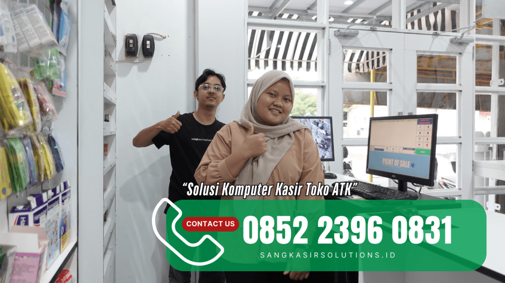 Training penggunaan Program Kasir Repstart System di Toko ATK Kios Barokah Jogja. Sangkasir Solutions Yogyakarta solusinya mesin kasir dan program kasir di Jogja