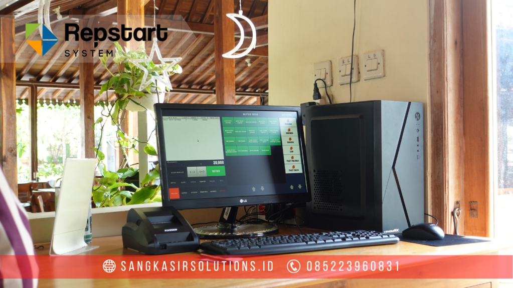 Penggunaan Mesin Kasir Resto Offline di Angkringan Pak List Saptosari Gunung Kidul Yogyakarta 