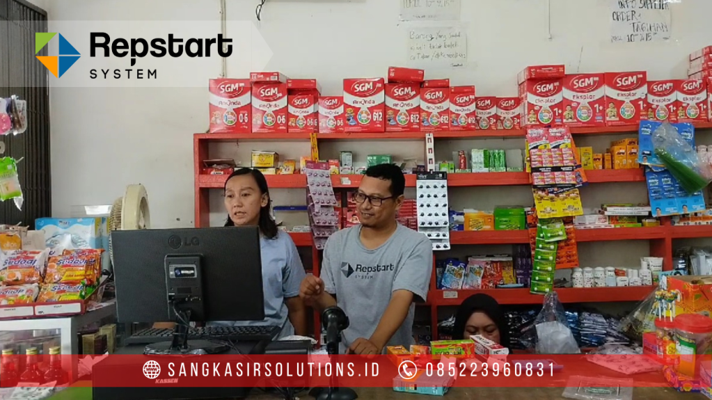 Instalasi Training Aplikasi Komputer Kasir Repstart System di Toko Kelontong Pameka Jaya Pamengkang Cirebon.
Sangkasir Solutions Cirebon melayani pemasangan Mesin Kasir / Komputer Kasir dan Software Aplikasi Kasir Repstart System untuk Toko Kelontong dan jenis usaha lainnya di Cirebon, Kuningan, Majalengka, Indramayu, Tegal, Brebes dan sekitarnya
