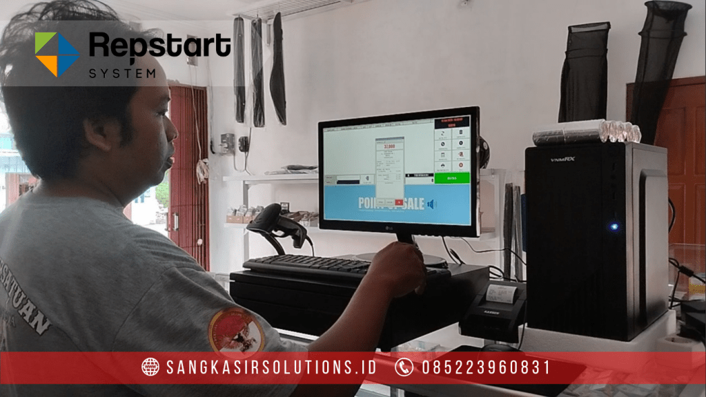 Instalasi Training Aplikasi Komputer Kasir di Toko Alat Pancing Zona Strike Sapuangin Srandakan Bantul
Sangkasir Solutions Solusinya Mesin Kasir, Komputer Kasir, Aplikasi Program Kasir Repstart System untuk Toko Alat Pancing dan jenis usaha lainnya di Jogja, Sleman, Bantul, Kulonprogo, Gunungkidul, Klaten, Surakarta, Purworejo