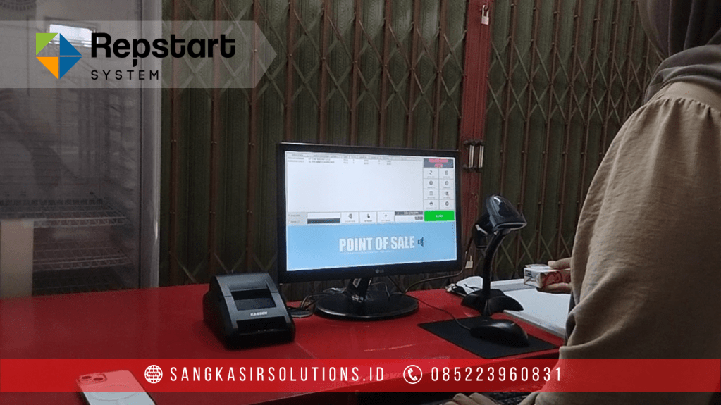 Penggunaan Mesin Kasir Minimarket di Toko Restoe Iboe Pleret Bantul.
Sangkasir Solutions Solusinya Mesin Kasir, Komputer Kasir, Aplikasi Program Kasir untuk Minimarket dan jenis usaha lainnya di Jogja, Sleman, Bantul, Kulonprogo, Gunungkidul, Klaten, Surakarta, Purworejo