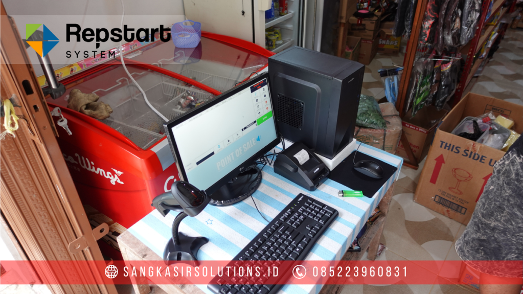 Instalasi Training Mesin Kasir Toko Kelontong di Warung Azka Bagelen Purworejo. 
Sangkasir Solutions Yogyakarta solusinya Aplikasi Kasir, Mesin Kasir / Komputer Kasir untuk Toko Kelontong dan jenis usaha lainnya di Jogja, Sleman, Bantul, Kulonprogo, Gunungkidul, Purworejo, Wonosari, Klaten, Surakarta