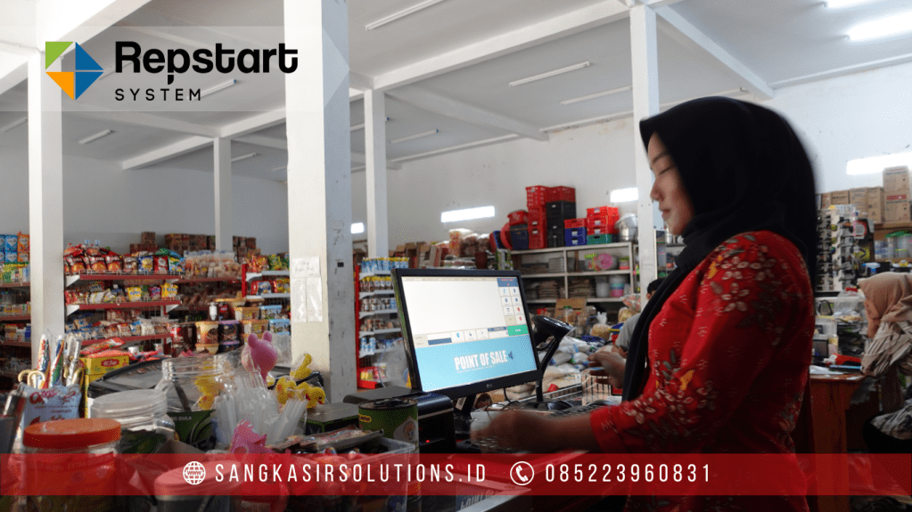 Sangkasir Solutions solusinya mesin kasir / komputer kasir dengan aplikasi program kasir Repstart System yang murah, mudah digunakan dan free instalasi training di Jogja, Bantul, Sleman, Kulonprogo, Gunungkidul, Magelang, Tasikmalaya, Cirebon, Bogor, Nganjuk