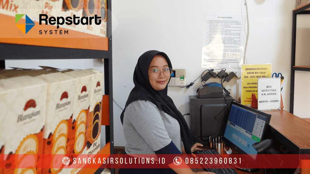 Sangkasir Solutions solusinya mesin kasir / komputer kasir dengan aplikasi program kasir Repstart System yang murah, mudah digunakan dan free instalasi training di Jogja, Bantul, Sleman, Kulonprogo, Gunungkidul, Magelang, Tasikmalaya, Cirebon, Bogor, Nganjuk