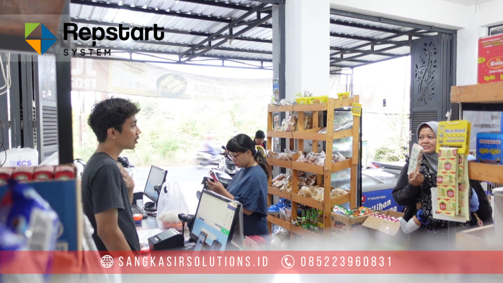 Sangkasir Solutions solusinya mesin kasir / komputer kasir dengan aplikasi program kasir Repstart System yang murah, mudah digunakan dan free instalasi training di Jogja, Bantul, Sleman, Kulonprogo, Gunungkidul, Magelang, Tasikmalaya, Cirebon, Bogor, Nganjuk