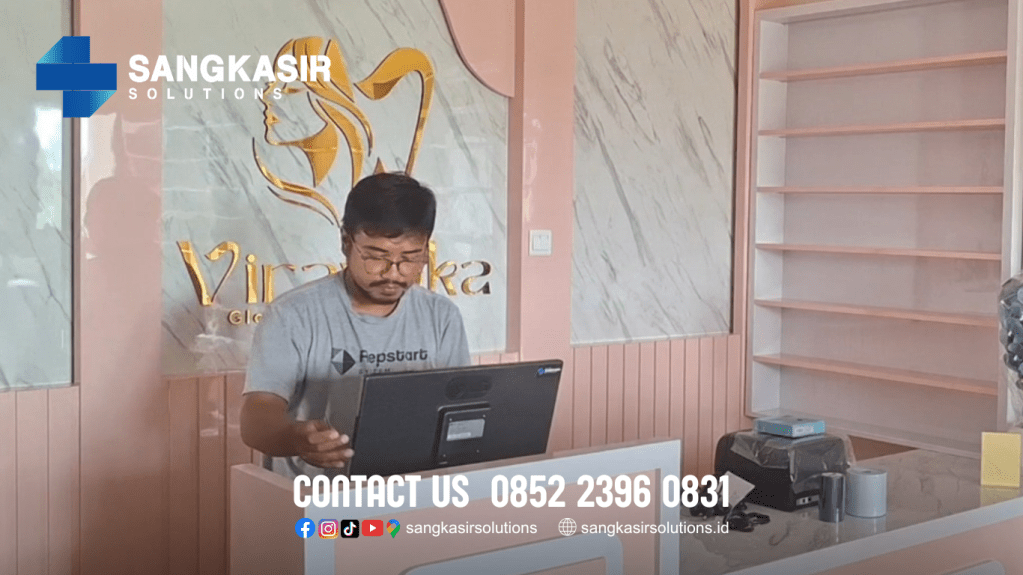 Instalasi Penggunaan Program Komputer Kasir Repstart System di Toko Kosmetik Viravinka Mekarsari Banjar Patroman.
Butuh komputer kasir toko kosmetik murah, mudah digunakan dan bergaranasi? Hubungi Sangkasir Solutions.