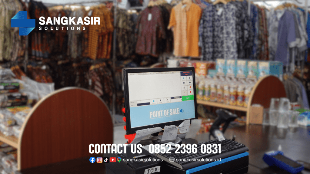 Sangkasir Solutions Support Penggunaan Program Komputer Kasir Repstart System di Toko Grosir Batik Djogja Satrio Agung
Butuh komputer kasir toko batik murah, mudah digunakan dan bergaransi?
Hubungi Sangkasir Solutions!
CP. 0852 2396 0831
"FREE instalasi dan training langsung di Jogja, Magelang, Tasikmalaya, Cirebon, Bogor, Nganjuk"