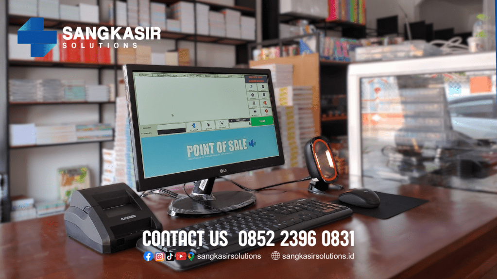 Sangkasir Solutions Support Penggunaan Komputer Kasir di Toko ATK Adam Prambon Nganjuk Jawa Timur.
Butuh komputer kasir dan program kasir Repsart System untuk toko ATK murah, mudah digunakan dan bergaransi?
Hubungi Sangkasir Solutions!
CP. 0852 2396 0831
FREE instalasi dan training langsung di Jogja, Magelang, Tasikmalaya, Cirebon, Bogor, Nganjuk