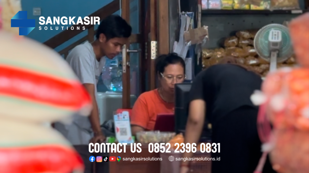 Sangkasir Solutions support pemasangan dan training langsung program komputer kasir di Toko Snack Sido Maju, Wonosari, Gunungkidul, Yogyakarta.
