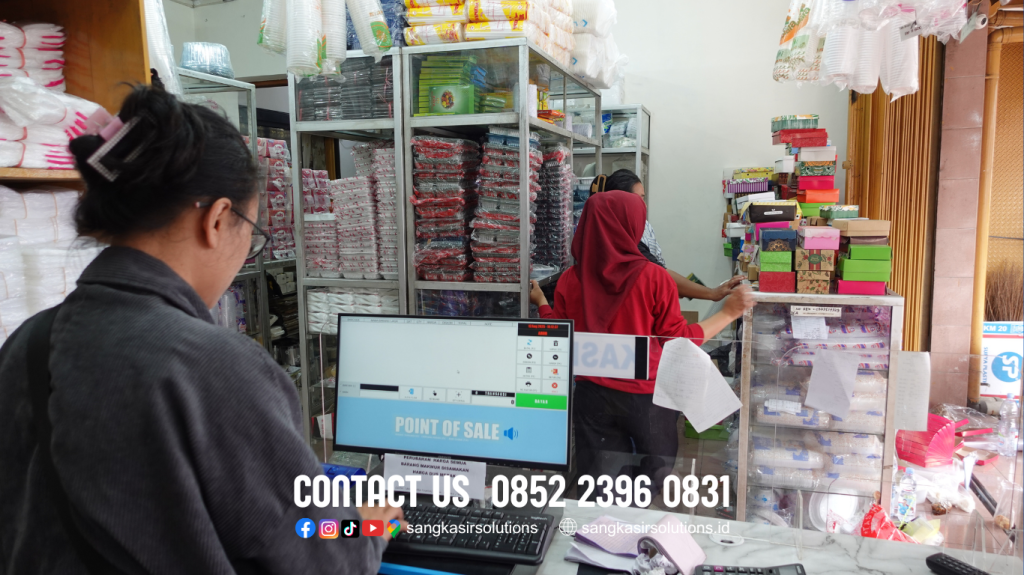 Instalasi Program Kasir Repstart System di Toko Dos Surya 4 Ngasem Jogjakarta.
Toko Dos Surya 4 ini menjual berbagai perlengkapan kotak makan, kemasan kardus, sendok, plastik, gelas kertas, gelas plastik, bungkus makanan, Tas furing, Tas tempat sembako, tas tempat kardus, perlengkapan ulang tahun, dll. Yuk gunakan program kasir yang mudah digunakan dan bergaransi. Hubungi Sangkasir Solutions