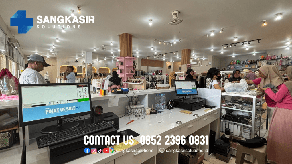 Sangkasir Solutions Support Penggunaan Komputer Kasir di Toko Tas Butik Solo Surakarta Jawa Tengah.