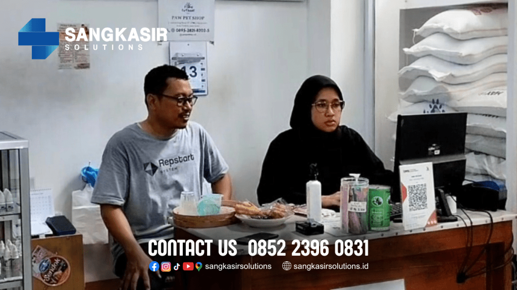 Sangkasir Solutions Cirebon training program kasir Repstart System di PAW Pet Shop Jalan Kalitanjung Harjamukti Cirebon.