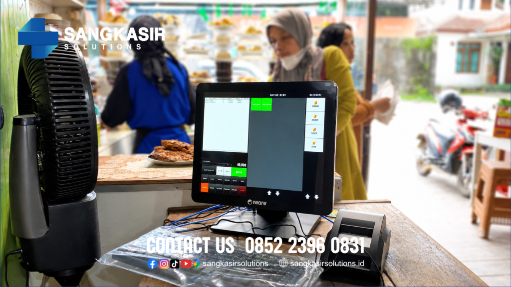 Tampilan Pilih Menu Program Kasir Repstart System Restoran di Rumah Makan Padang Family Secang Magelang