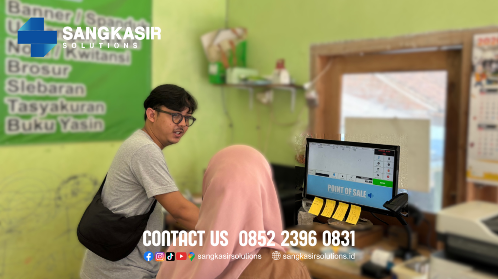 Training Penggunaan Program Kasir Repstart System di ART Undangan Dlingo Bantul Jogjakarta.
Sangkasir Solutions solusinya Aplikasi Kasir, Software Kasir, Program Kasir di Jogja