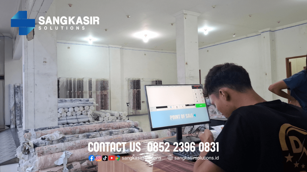 Komputer Kasir dan Program Kasir Repstart System di Toko Tekstil / Toko Kain DVS TEX Soreang Bandung