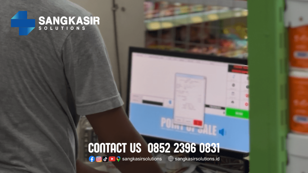 Instalasi program komputer kasir Repstart System untuk transaksi admin Minimarket Almira Bantul