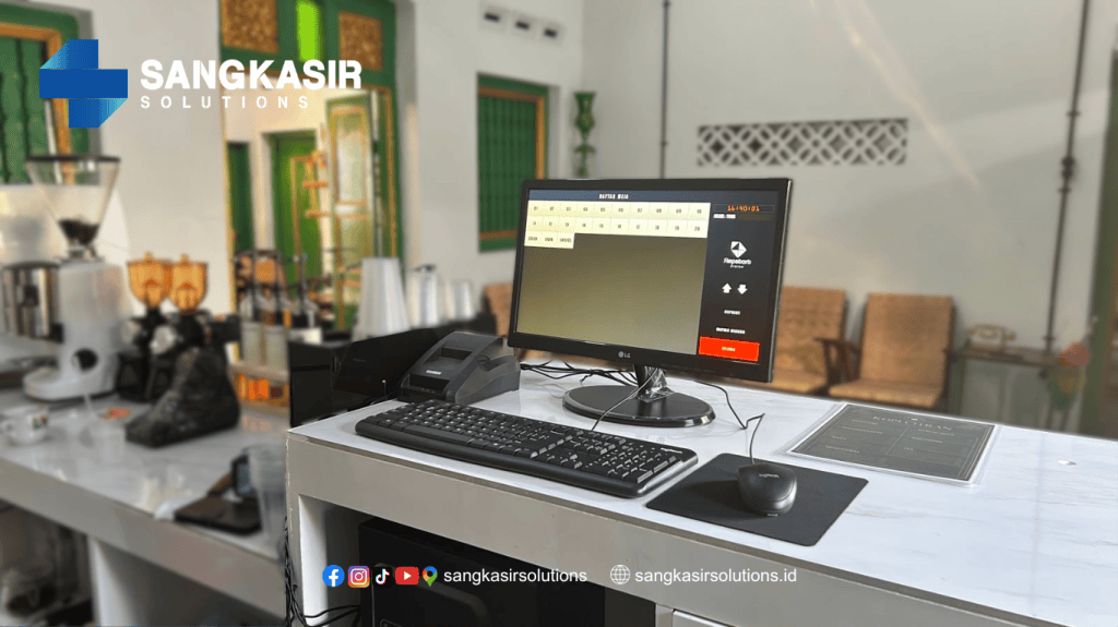 Mesin Kasir Coffee Shop Kopi Citran Kotagede Jogja - Tampilan Program Kasir Pilih Menu
